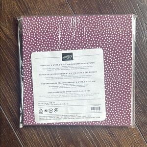 Stampin' Up! Regals Designer Series Paper in Burgundy and White